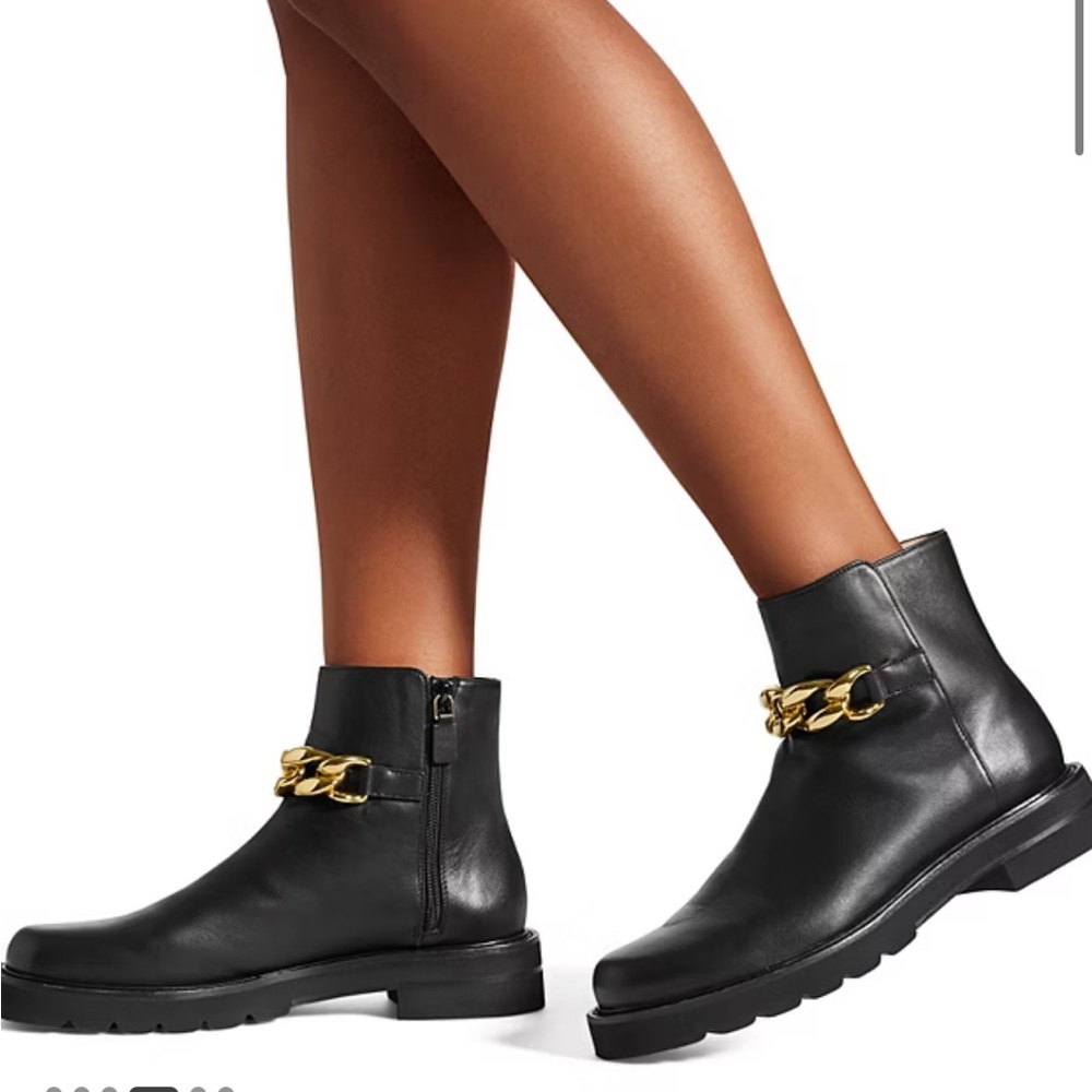Stuart Weitzman Chain Lift Bootie